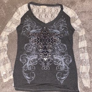 Angels & Diamonds Long Sleeve Lace Top